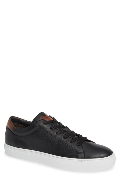 To Boot New York Knox Low Top Sneaker In Black Tan