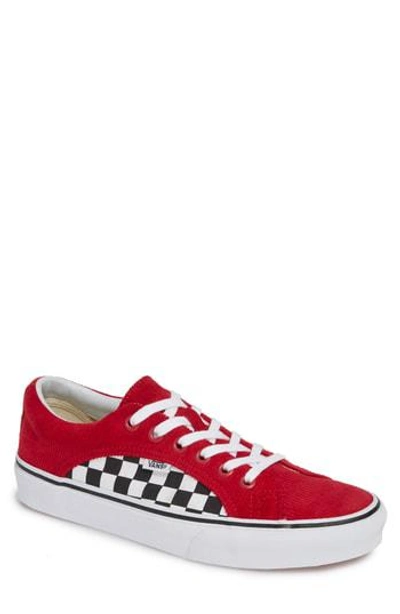 Vans red corduroy lampin hot sale trainers