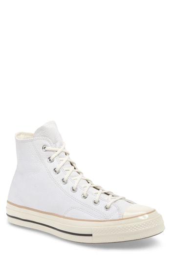 converse chuck 70 leather high top white