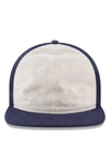 NEW ERA 9TWENTY SLUB TWILL FLAT BRIM CAP - BLUE,11775882