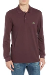 LACOSTE CLASSIC FIT LONG SLEEVE PIQUE POLO,L1312