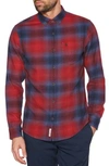 ORIGINAL PENGUIN OMBRE PLAID SPORT SHIRT,OPWF8131OP