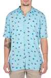 BARNEY COOLS HOLIDAY FISH PRINT SHIRT,303-CR3