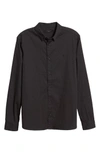 Allsaints Huntingdon Slim Fit Button-down Shirt In Black