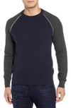 LUCIANO BARBERA ACTIVE CREWNECK WOOL & CASHMERE SWEATER,109485-53308