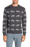 GREYSON ALPHAWOLF INTARSIA CREWNECK SWEATER,WAL1001