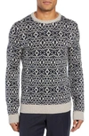 EIDOS PATTERNED WOOL CREWNECK SWEATER,MG019E-000000-Y0164