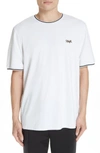 OVADIA & SONS EMBROIDERED LEOPARD PIQUE T-SHIRT,J8319A