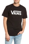 Vans Logo-print Cotton-jersey T-shirt In Black