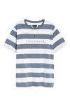 BARNEY COOLS EMBROIDERED COOLS CLUB STRIPE T-SHIRT,113-CR3
