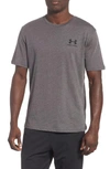 Under Armour Sportstyle Loose Fit T-shirt In Charcoal Medium Heather