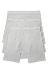 Calvin Klein 3-pack Cotton Boxer Briefs In Heather Grey