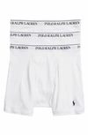 Polo Ralph Lauren Classic Fit Cotton Wicking Boxer Brief 3-pack In White