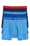 Polo Ralph Lauren Men's 3-pk. Classic Cotton Boxer Briefs In Blues Pack