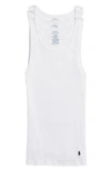 Polo Ralph Lauren 3-pk Athletic Undershirts In White