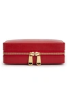 Wolf Palermo Zip Jewelry Case - Red