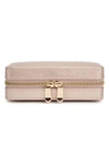 Wolf Palermo Zip Jewelry Case - Metallic In Rose Gold