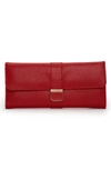Wolf Palermo Red Jewelry Roll 213472 In Red