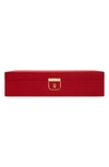 Wolf Palermo Medium Red Jewelry Box 213272 In Red
