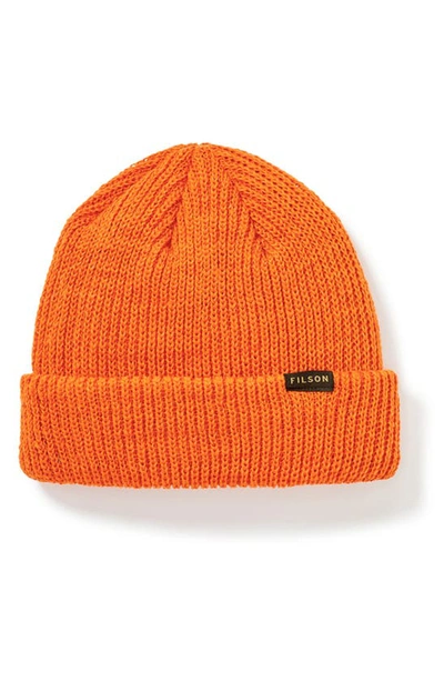 Filson Wool Watch Cap In Flame