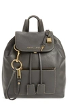MARC JACOBS THE BOLD GRIND LEATHER BACKPACK - GREY,M0014018