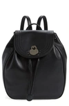 Longchamp Cavalcade Leather Backpack - Black In Black
