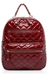 Mz Wallace Small Crosby Backpack In Medium Red