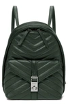 BOTKIER DAKOTA QUILTED LEATHER BACKPACK - GREEN,18F1978