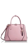 TUMI STANTON JANET LEATHER DOME SATCHEL BRIEFCASE - PINK,110059-1694