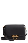 FERRAGAMO MEDIUM CLASSIC FLAP LEATHER SHOULDER BAG,0699912