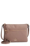 KATE SPADE JACKSON STREET - GABRIELE LEATHER CROSSBODY BAG - BROWN,PXRU7922