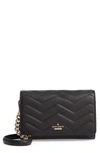 KATE SPADE REESE PARK - WYN QUILTED LEATHER CROSSBODY - BLACK,PXRU9225