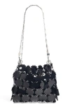 PACO RABANNE BLOSSOM 1969 ICONIC SHOULDER BAG - BLACK,18HICONBL7RHOSI