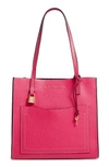 Marc Jacobs The Grind Medium Leather Tote - Pink In Peony