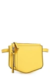 DANIELLE NICOLE ELIA FAUX LEATHER BELT BAG - YELLOW,DN183975