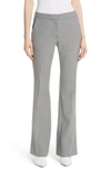 TIBI HUDSON CHECK SLIM BOOTCUT PANTS,F218HU3098