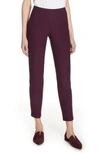 EILEEN FISHER STRETCH CREPE SLIM ANKLE PANTS,EETK-P0696M