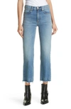 RAG & BONE JUSTINE HIGH WAIST CROP WIDE LEG JEANS,W2550K158GEM