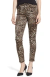 JEN7 PRINTED ANKLE SKINNY JEANS,GS8202169