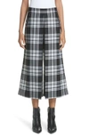 ALEXANDER WANG PLEAT FRONT WOOL WIDE LEG CROP PANTS,1W384060U6