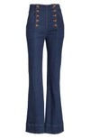 ULLA JOHNSON ASHTON FLARE JEANS,FA180405