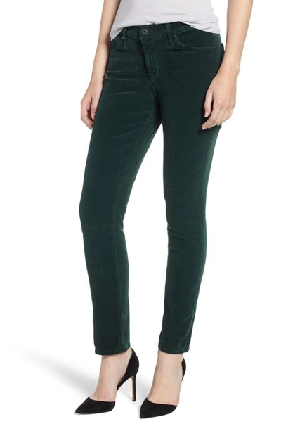 Ag Corduroy Stovepipe Jeans In Sulfur Verdant