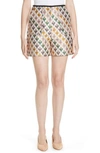 TED BAKER COLOUR BY NUMBERS TEDDA HEART JACQUARD SHORTS,WC8W-GT42-TEDDA