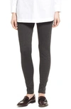 Vince Camuto Seamed Back Leggings In Dark Heather Grey