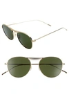 OLIVER PEOPLES CADE 52MM MIRROR LENS AVIATOR SUNGLASSES - GOLD/ GREEN,0OV1226S52523671W