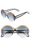 GIVENCHY 56MM ROUND SUNGLASSES,GV7105GS