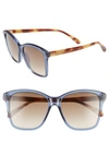 GIVENCHY 55MM GRADIENT SQUARE SUNGLASSES,GV7108S