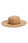 FRYE SANTA FE BELTED WOOL FELT BOATER HAT,F007-020ML.FRY