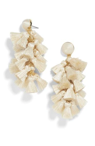 Baublebar Contessa Tassel Earrings In Cream