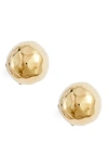 Ippolita Glamazon 18k Yellow Gold Small Hammered Ball Studs In Gold
